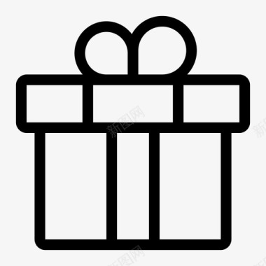 礼物生日礼盒图标图标