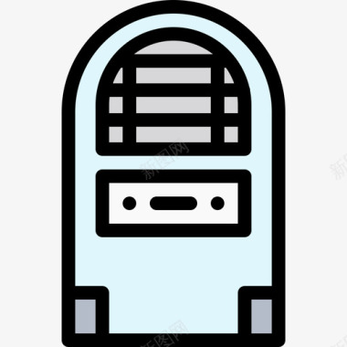 办公室空调毯空调办公室171线性颜色图标图标