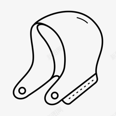 运动标签可拆卸风帽衣服特征面料特性图标图标