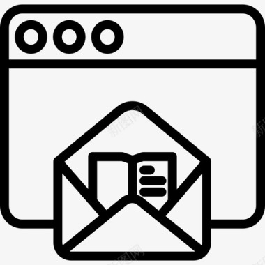 留言在线学习26线性图标图标