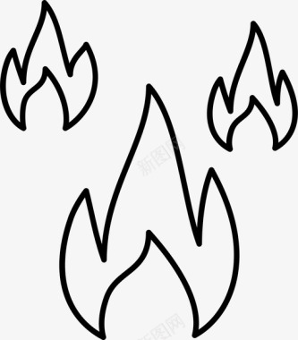 燃烧战士火图标图标