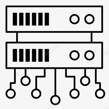 数据传递数据库数据库服务器共享服务器图标图标