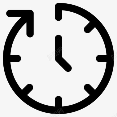 小时时钟时间图标图标