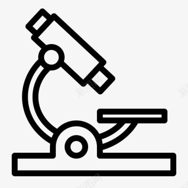 研究显微镜化学实验室图标图标