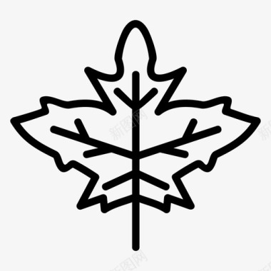 枫树秋天加拿大图标图标