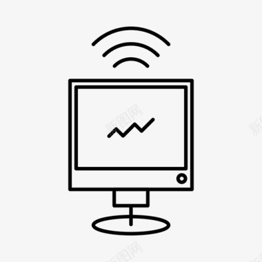 商业云集计算机商业图表图标图标