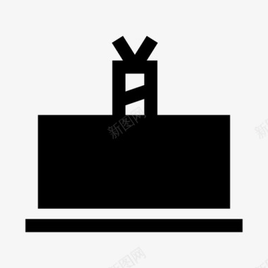 麦子蛋糕生日蛋糕庆祝食物图标图标
