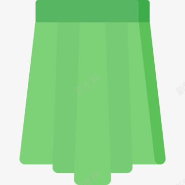 裙子缝线59扁平图标图标