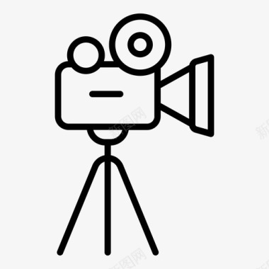影院照相机电影院导演图标图标