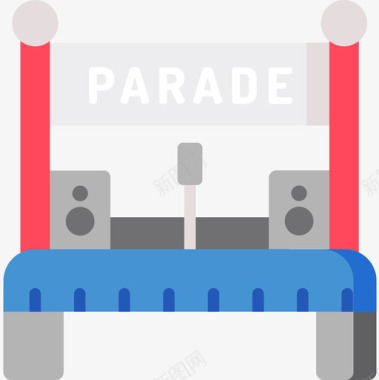 舞台粉刷舞台22号游行平坦图标图标