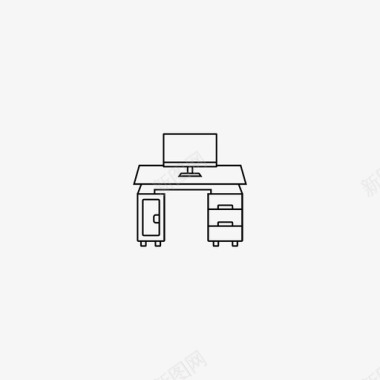 办公桌桌面桌子图标图标