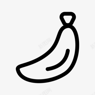 香蕉食物水果图标图标