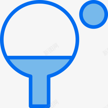 乒乓球玩具8蓝色图标图标