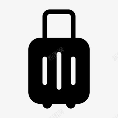 行李夏季旅行图标图标