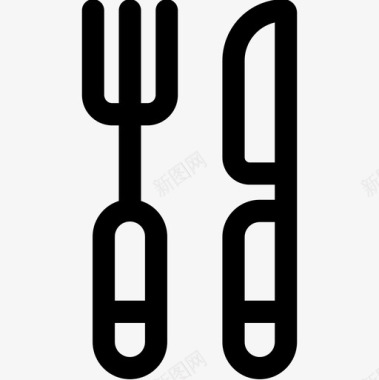 餐具37系列直纹图标图标