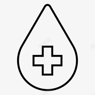 血液援助健康图标图标