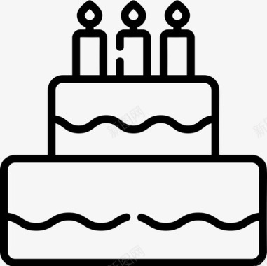 生日蛋糕面包店95直系图标图标