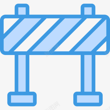 围栏结构7蓝色图标图标