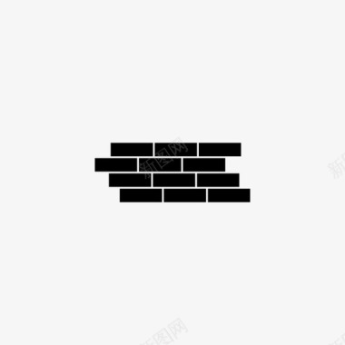 混凝土墙砖墙建筑图标图标
