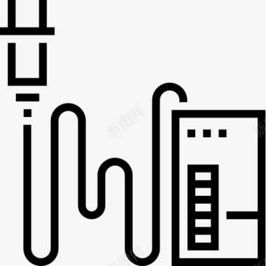 电池能量电池domotics27线性图标图标