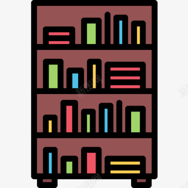 书籍家具132彩色图标图标