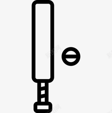 板球运动61直线型图标图标
