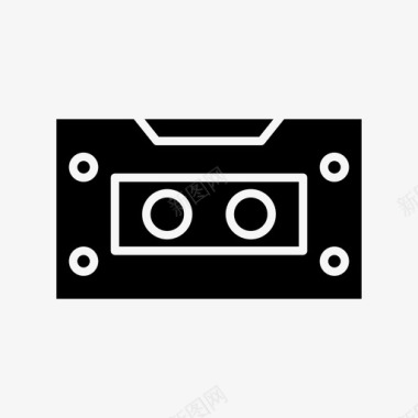 复古音乐盒式磁带复古音乐磁带图标图标