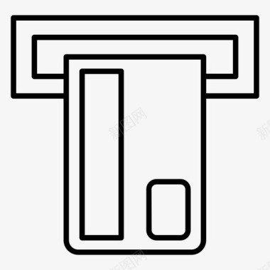 信用卡atm商业商业内幕图标图标