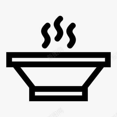 毛肚汤汤碗晚餐图标图标