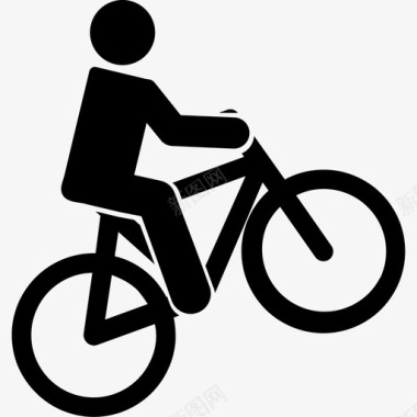 极限运动自行车图标图标