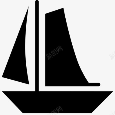 帆船船游艇图标图标
