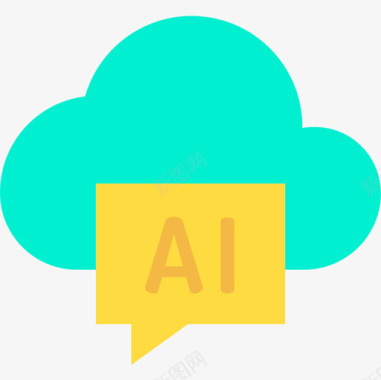 AI免抠AI人工智能38平坦图标图标