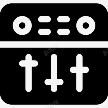 均衡器音乐103填充图标图标