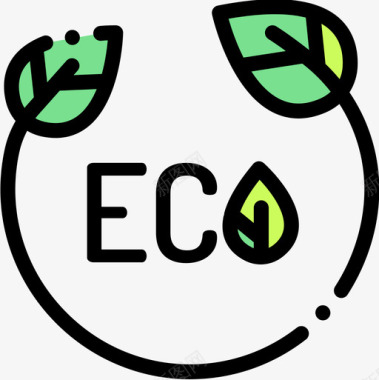 150Ecoecology150线性颜色图标图标