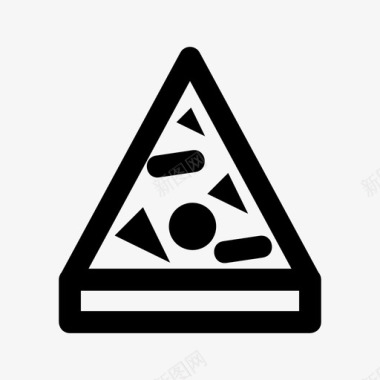 美味点心食物披萨奶酪美味图标图标