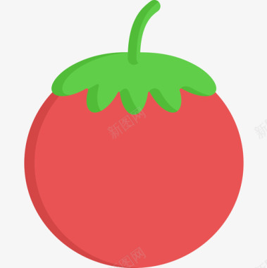 番茄烧烤16平淡图标图标