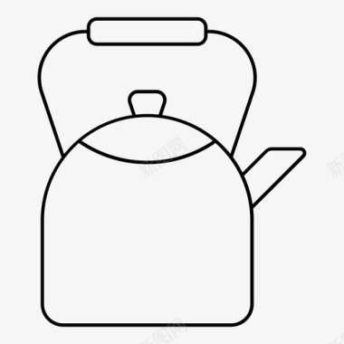 水壶厨房用具茶图标图标
