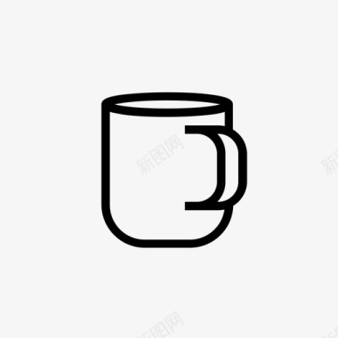 常用消防标识杯子咖啡饮料图标图标