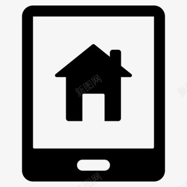 房地产应用程序购买在线房产家庭网站图标图标