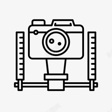 摄影稳定器照相机万向节图标图标