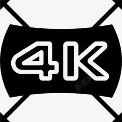 4k视频下载4k视频制作9填充图标高清图片