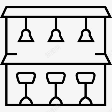 酒吧酒馆俱乐部图标图标