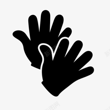手套清洁清洁服务图标图标