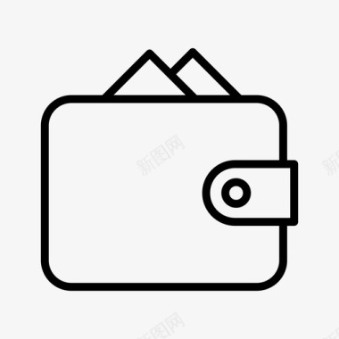 收据钱包帐单钱图标图标