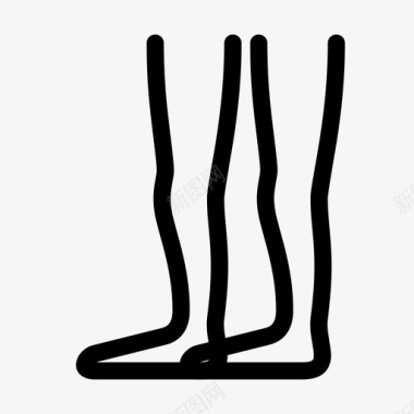 腿踝脚图标图标