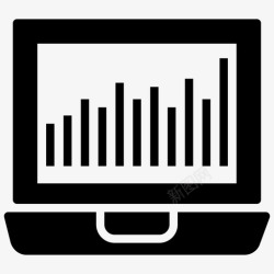 电脑性能网络分析数据分析信息图表图标高清图片