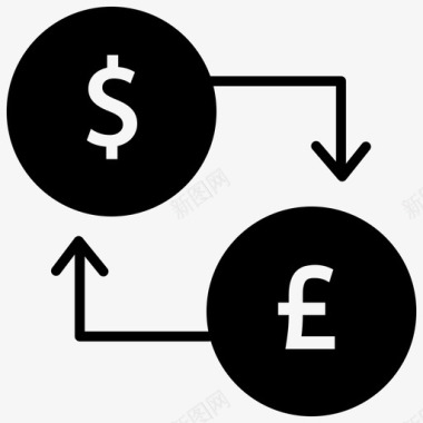 转换金融外汇图标图标