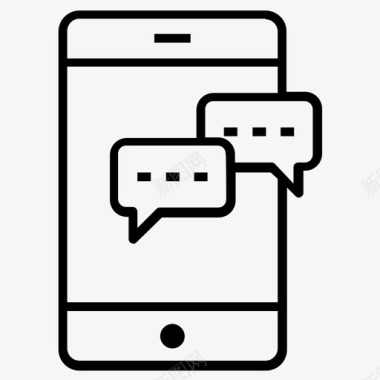 图标1消息短信移动聊天移动通信移动会话图标图标