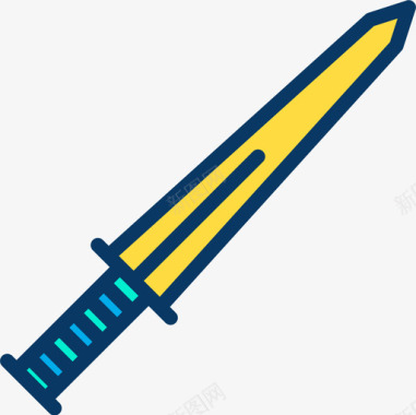 剑武器9线颜色图标图标