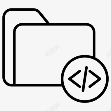 编码文件夹编码开发图标图标